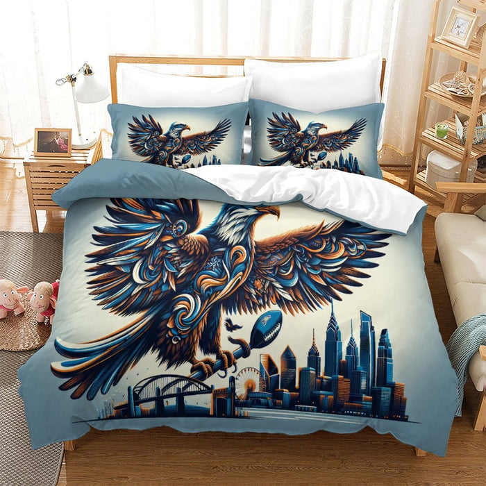 Philadelphia Eagles Duvet Cover Bedding Set