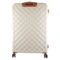 Pierre Cardin Hard Shell 4 Wheel Suitcase - Large - White - Expandable