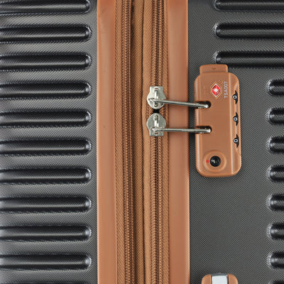 Pierre Cardin Hard Shell Suitcase - Medium - Charcoal