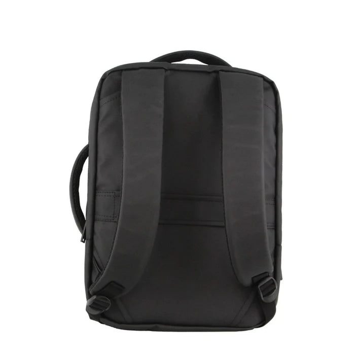 Pierre Cardin Laptop Backpack - Black - Top & Side Handle