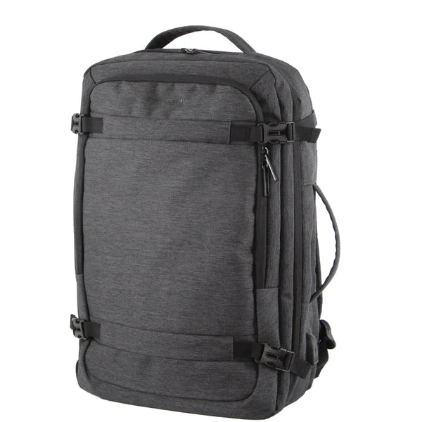 Pierre Cardin Laptop Backpack - Grey - Top & Side Handle