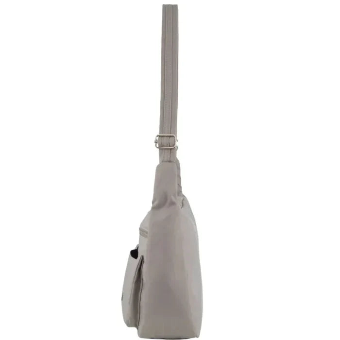 Pierre Cardin Nylon Anti - Theft Cross Body Bag - Taupe