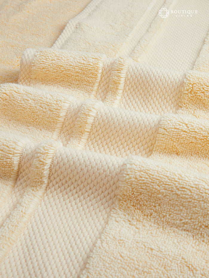 Platinum Pulse 100% Cotton 625 GSM Beige Bath Towel