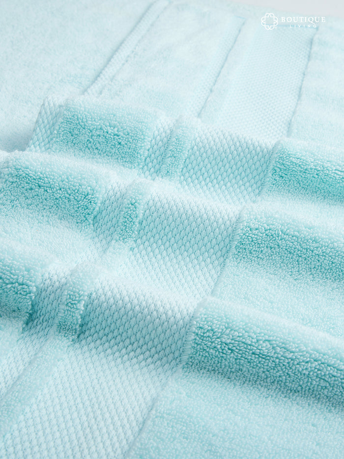 Platinum Pulse 100% Cotton 625 GSM Blue Bath Towel
