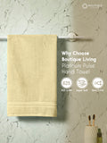 Platinum Pulse 100% Cotton 625 GSM Cream Hand Towels (Pack of 2)