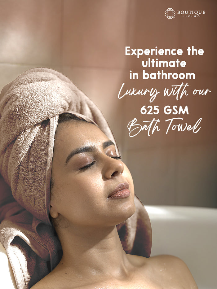 Platinum Pulse 100% Cotton 625 GSM Grey Bath Towel