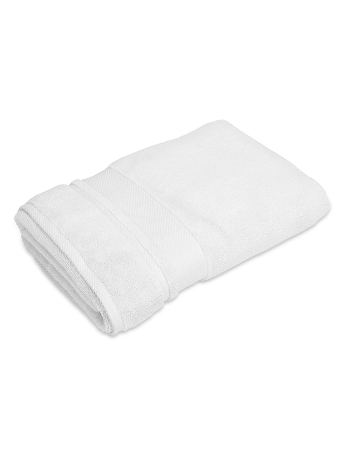 Platinum Pulse 100% Cotton 625 GSM White Bath Towel