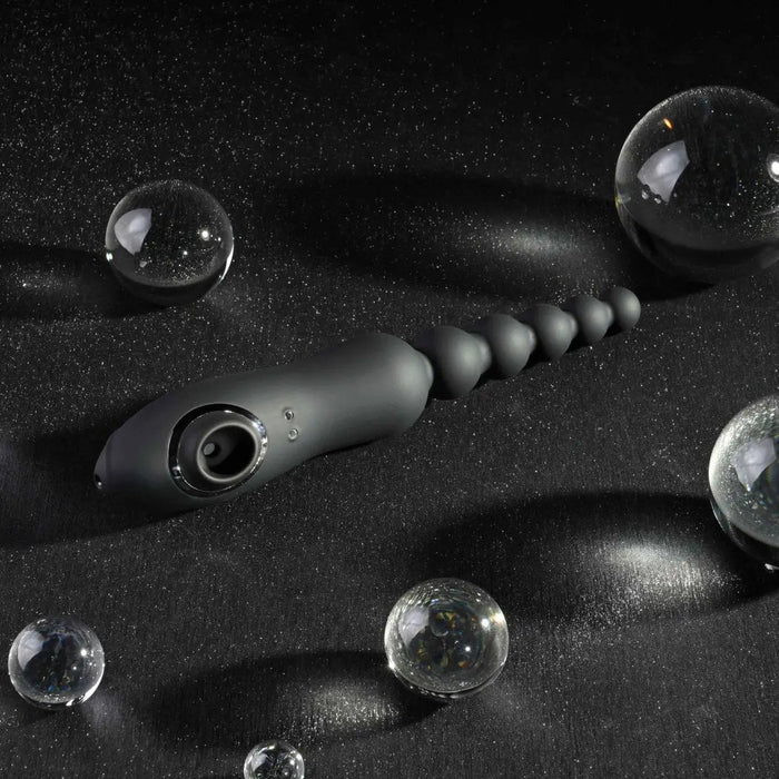 Playboy Pleasure Let It Bead Vibrating Flexible Anal Vibrator with Suction - Rolik®