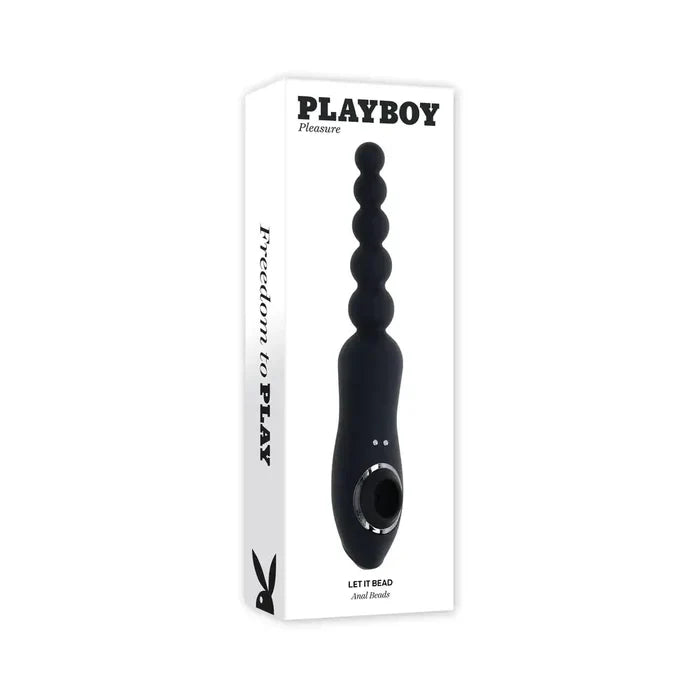 Playboy Pleasure Let It Bead Vibrating Flexible Anal Vibrator with Suction - Rolik®