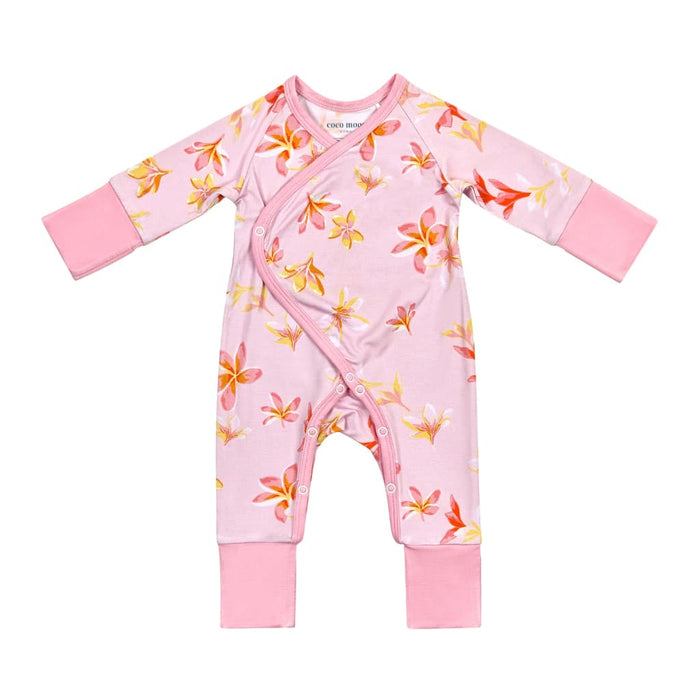 Plumeria Honey Bamboo Newborn Coverall