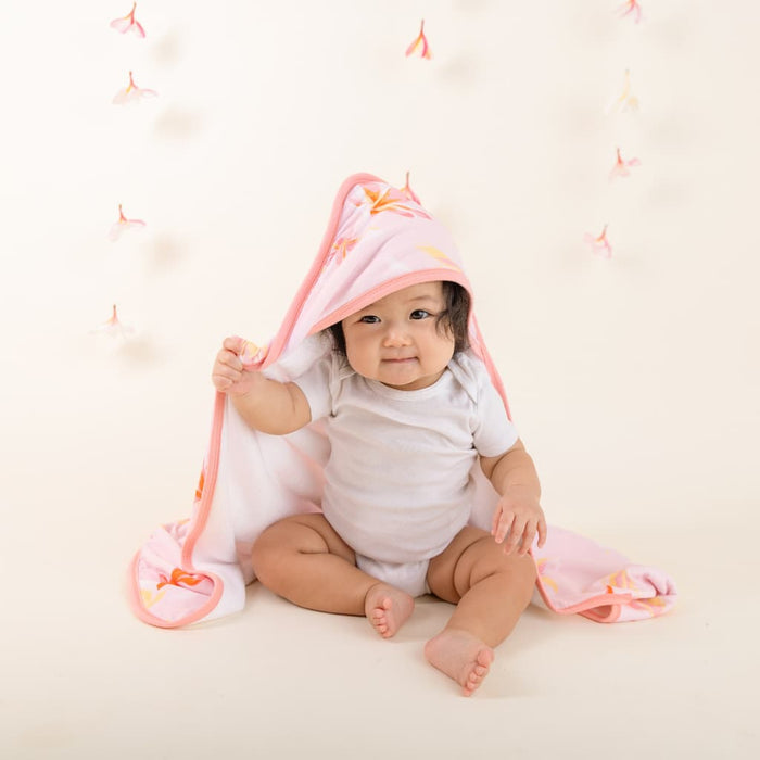 Plumeria Honey Hooded Towel Set