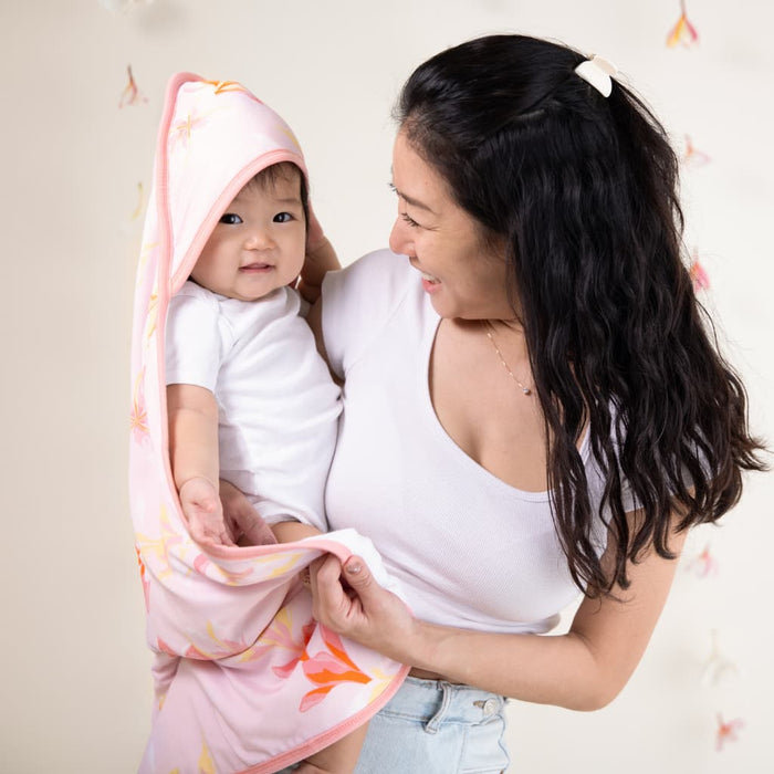 Plumeria Honey Hooded Towel Set