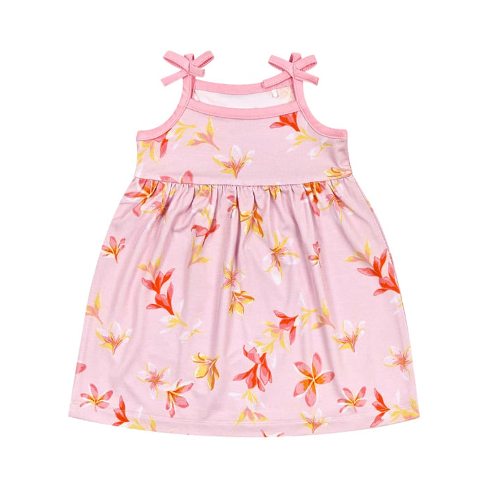 Plumeria Honey Spaghetti Strap Dress