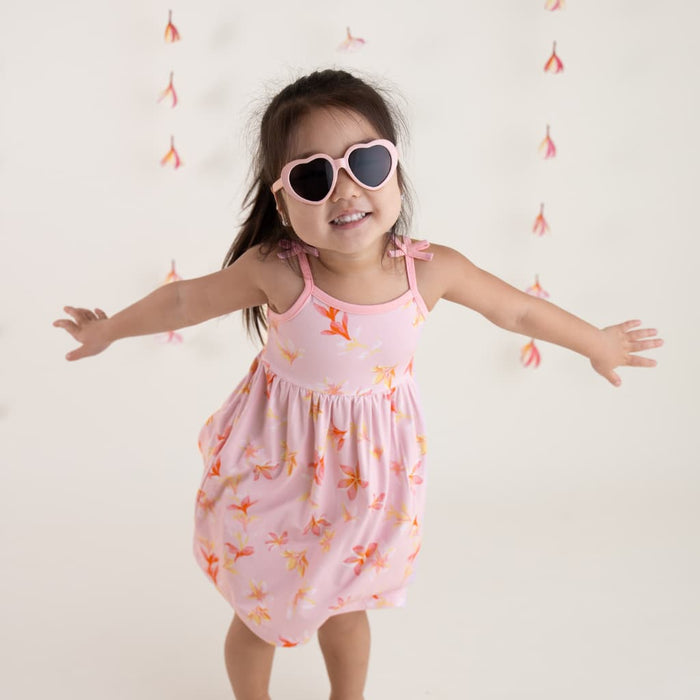 Plumeria Honey Spaghetti Strap Dress
