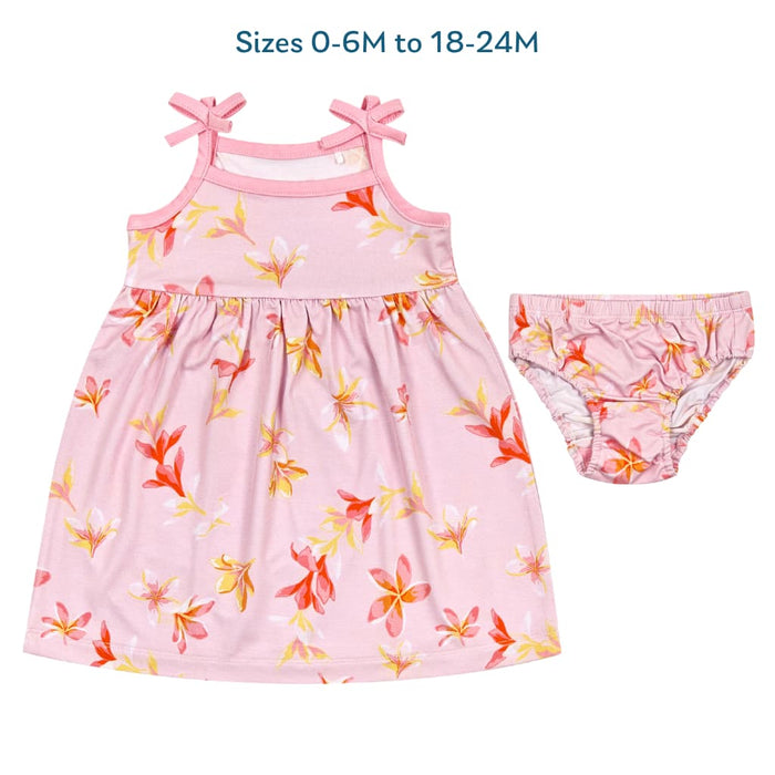 Plumeria Honey Spaghetti Strap Dress