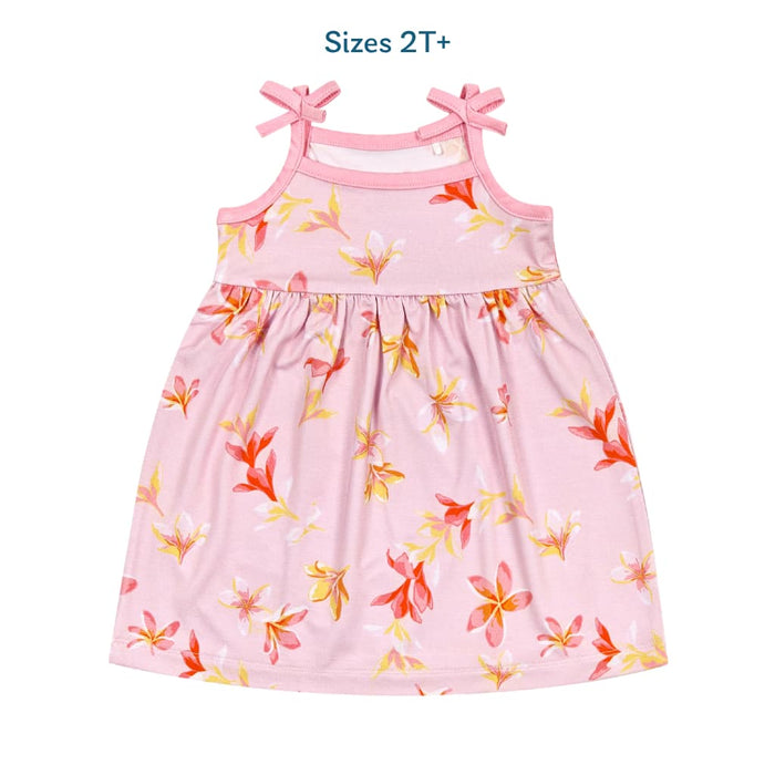 Plumeria Honey Spaghetti Strap Dress