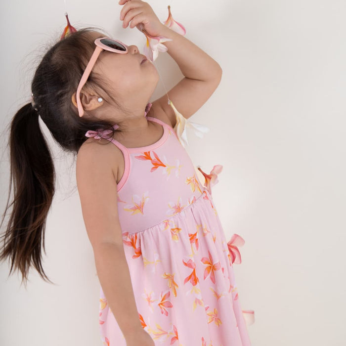 Plumeria Honey Spaghetti Strap Dress