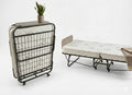 Portable Foldable Guest Bed with Metal Frame & Mattress