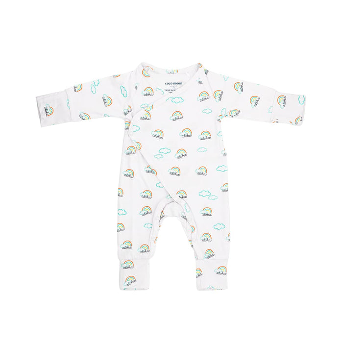 Pot O Aloha Bamboo Newborn Coverall, front