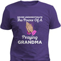 Power Of A Praying Grandma T-Shirt & Apparel T-Shirt & Apparel Standard Fit T Purple