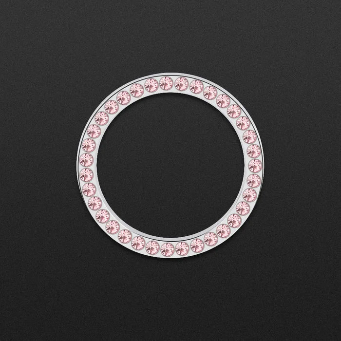 Practical Pink Circle Trim Decorative Accessories Diamond Ring Car Button  Start Switch