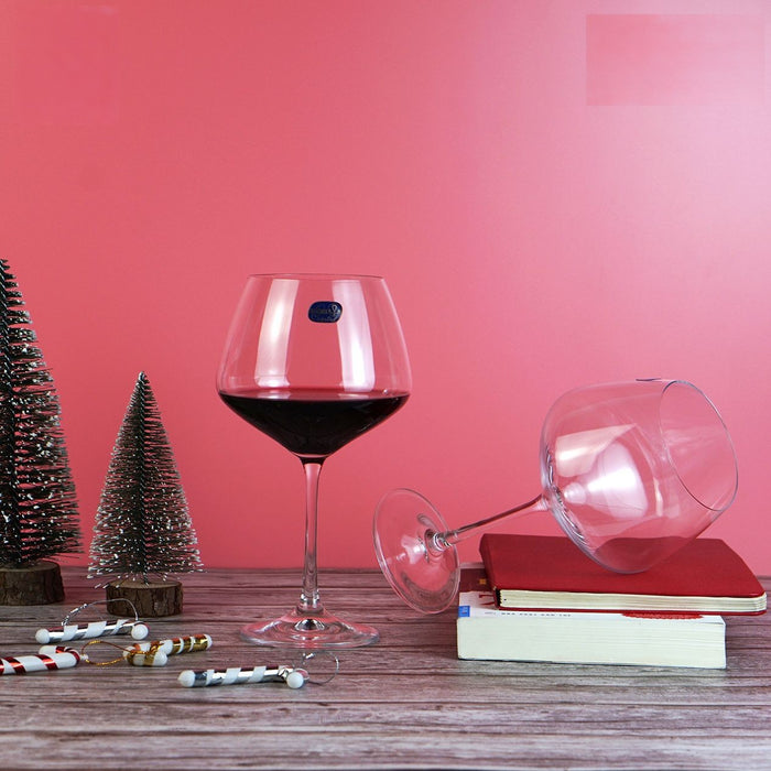 Premium lead-free crystal grand goblet wine glass