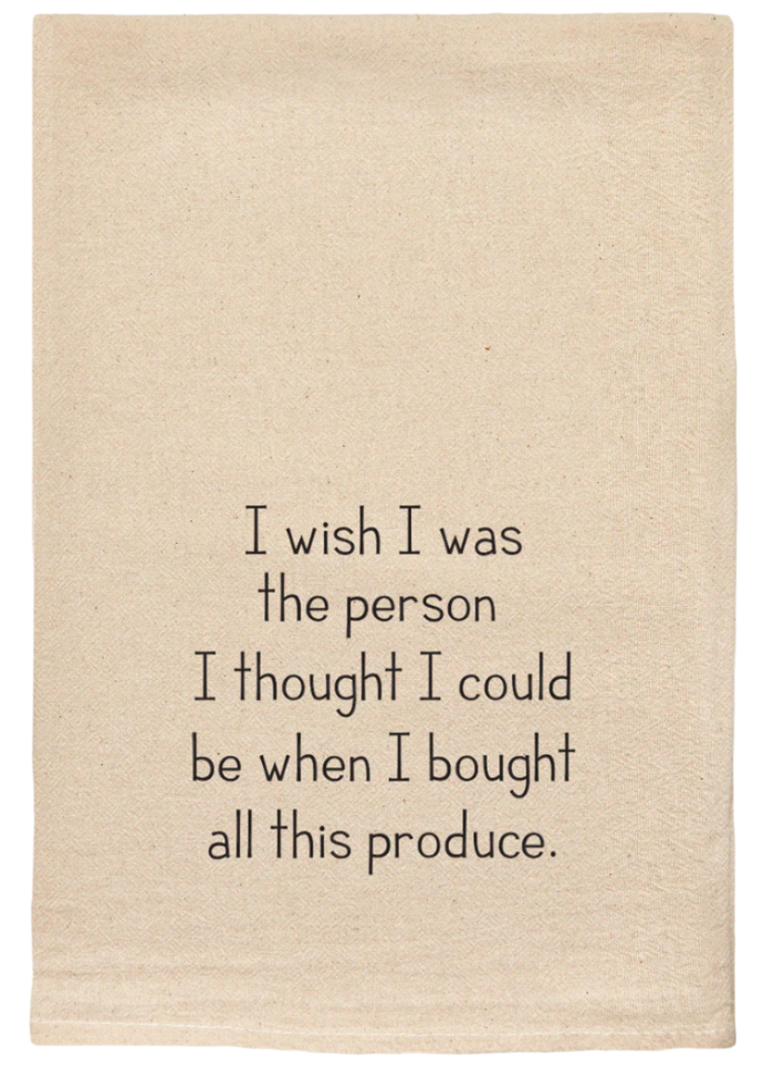 Produce Person Kitchen Towel