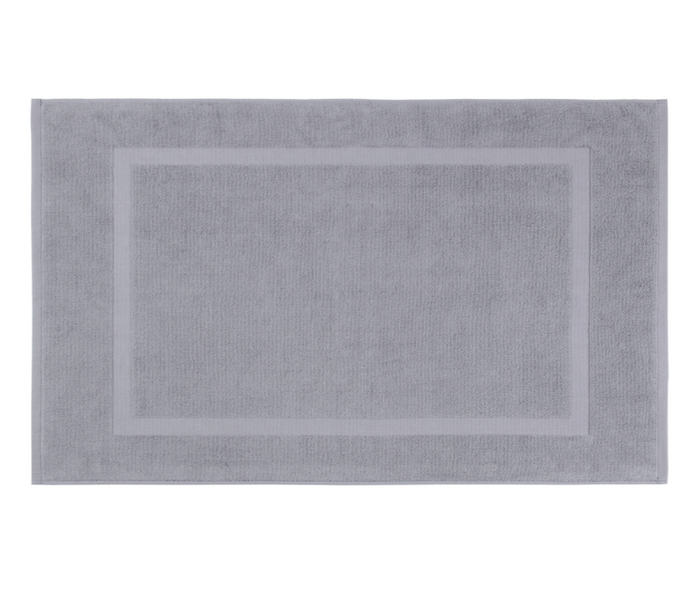 Pure Zone Palmer Circles Bath Mat - Grey/Blue - 60x90cm