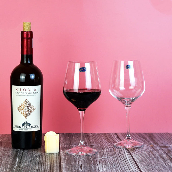 Elegant wine glass with narrow, tapered bowl for Sauvignon Blanc
