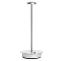 Rechargeable Wireless LED Table Lamp with Touch Sensor – 3-Level Dimmable Bedside & Desk Light – For Bedroom, Restaurant, Hotel, Bar, and More - SILVER