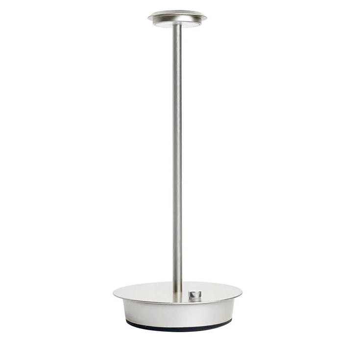 Rechargeable Wireless LED Table Lamp with Touch Sensor – 3-Level Dimmable Bedside & Desk Light – For Bedroom, Restaurant, Hotel, Bar, and More - SILVER