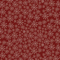 Red Velvet 81700-10 - red cotton with white etched flowers