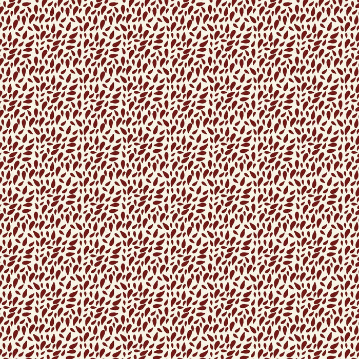 Red Velvet 81700-2 - white cotton with red scattered leaves