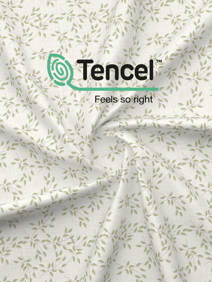 Reversible Single Size Dohar, TENCEL™ 250 TC, Grey Floral (90 L x 60 W inches), Zen Living