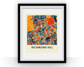 Richmond Hill Ontario Map Print - Full Color Map Poster