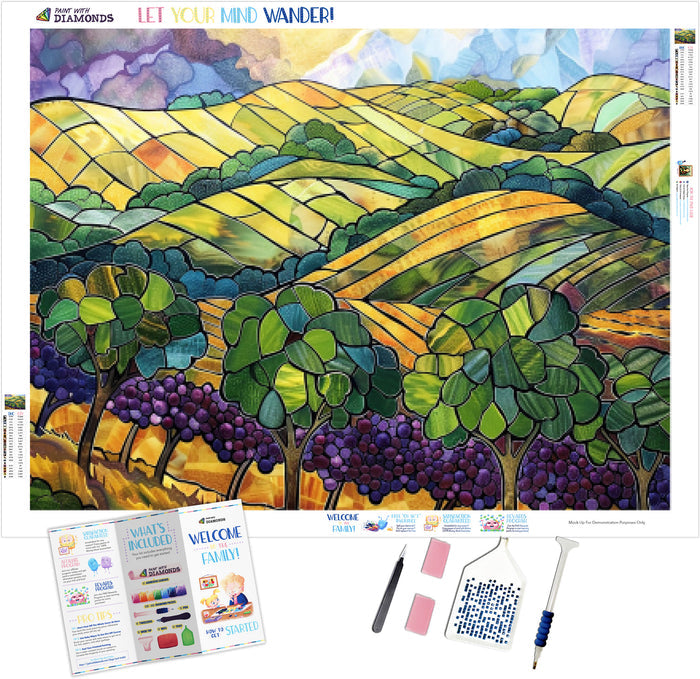 Rolling Vineyards in Summer