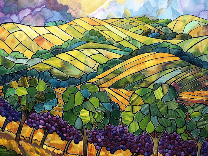 Rolling Vineyards in Summer