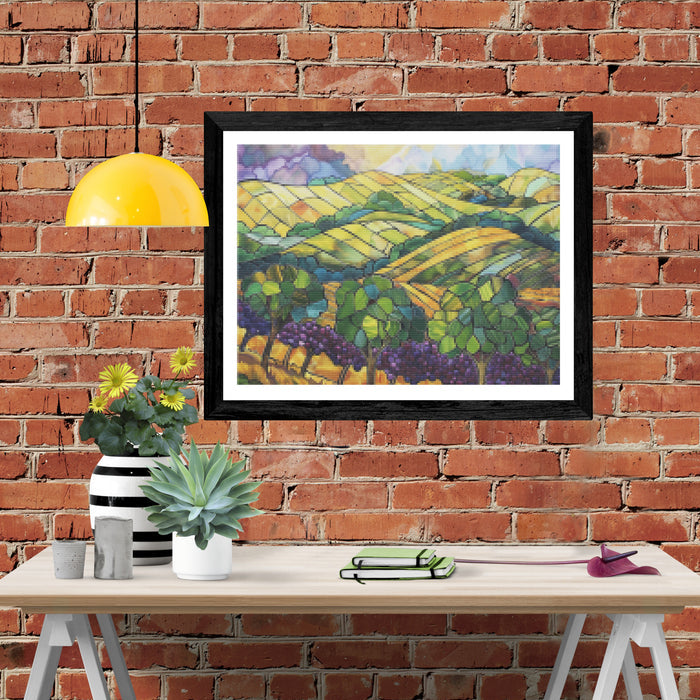 Rolling Vineyards in Summer