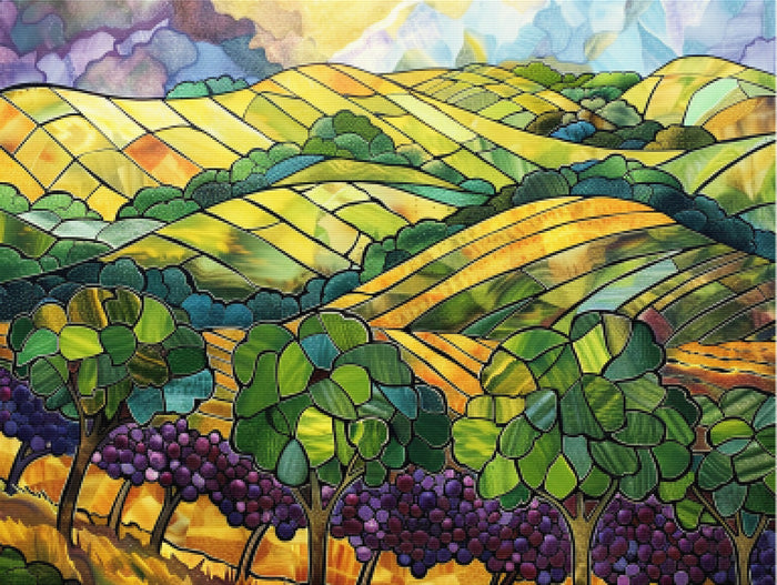 Rolling Vineyards in Summer