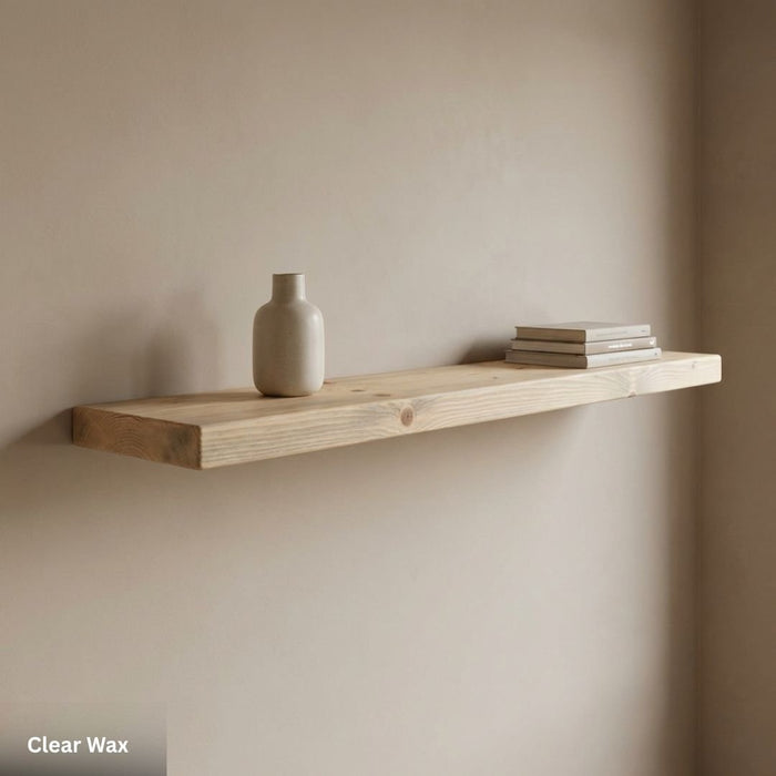 Rustic Shelf 38mm with Floating Brackets - 60cm - 15cm