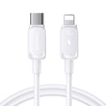 S-A55 StarFlight Series 30W Auto Power-Off Fast Charging Data Cable?Type-C to Lightning? 1.2m - White