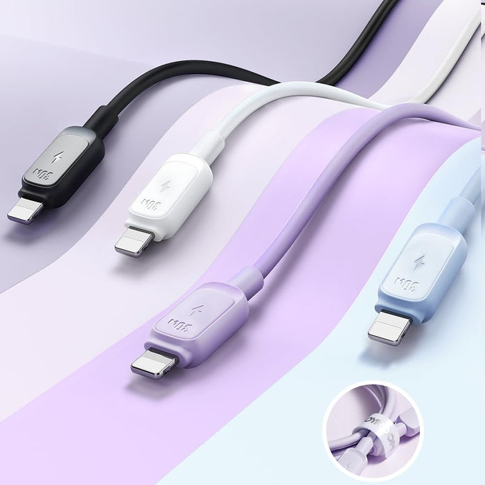 S-A55 StarFlight Series 30W Auto Power-Off Fast Charging Data Cable?Type-C to Lightning? 1.2m - White
