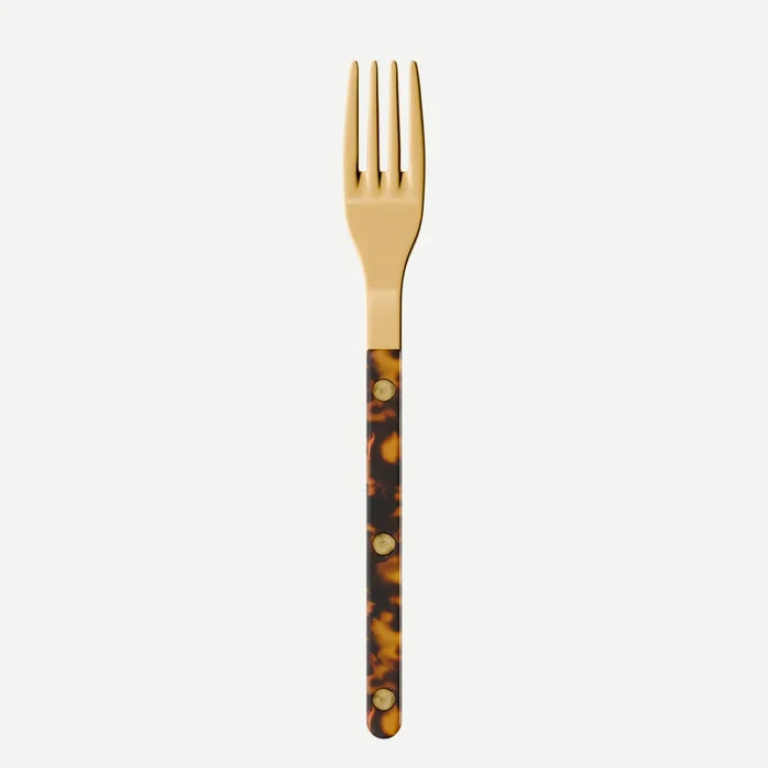 Sabre Bistrot Salad Fork - Tortoise with Gold