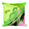 Saddle Electric Pink Throw Pillow