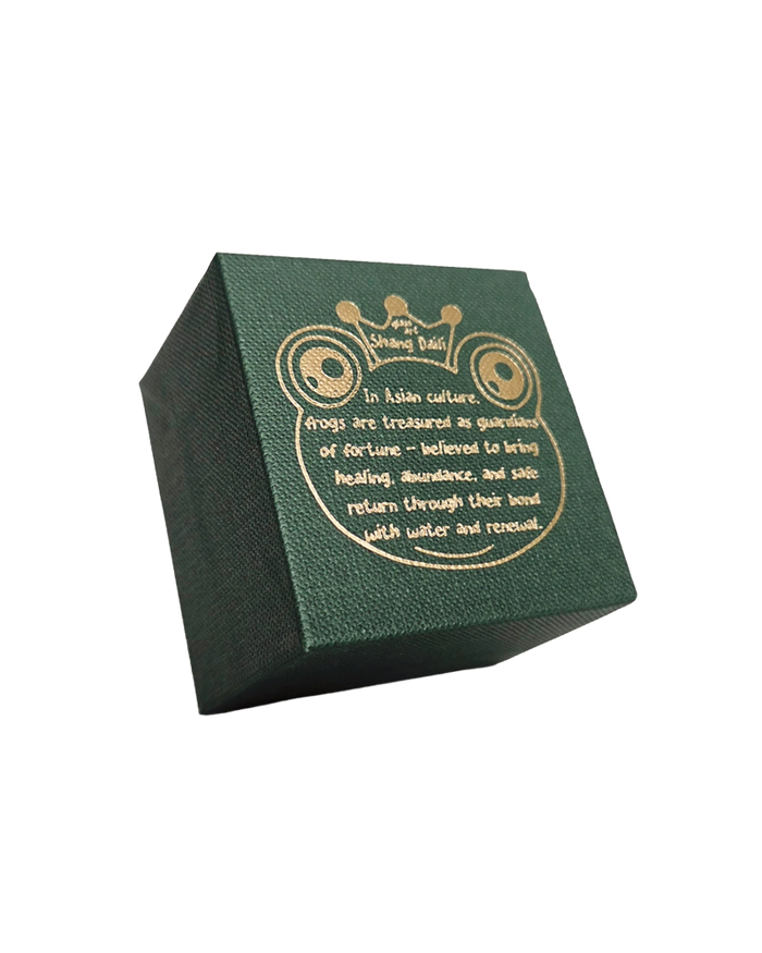 "Safe and sound" Frog Cat Figurine