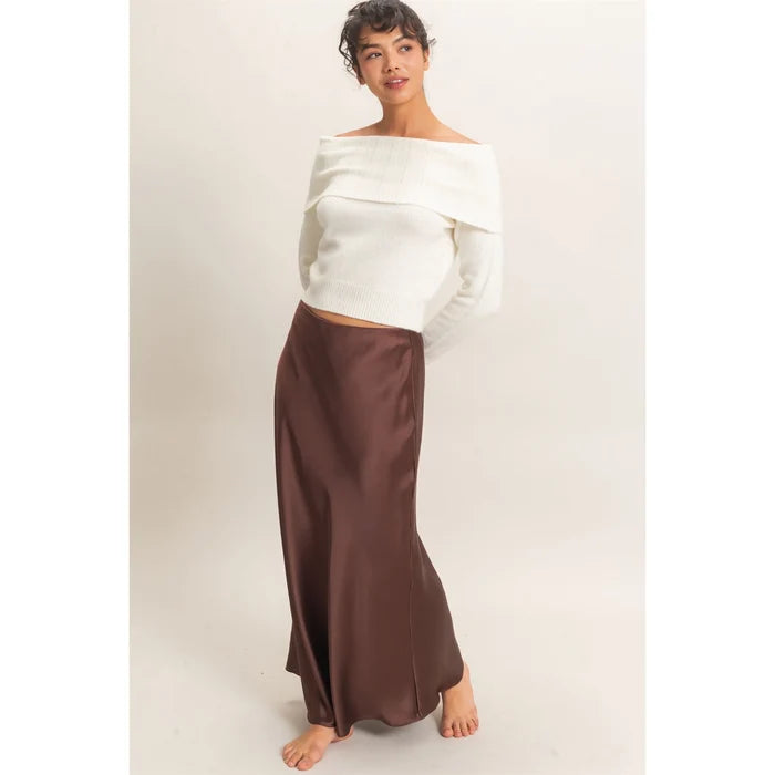 Satin Maxi Skirt