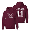 Scott McCall 11 Teen Wolf Beacon Hills Inspired Lacrosse Adult Fashion Apparel Hoodie Maroon