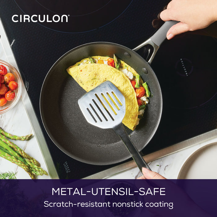 ScratchDefense Extreme Non-Stick Induction Frying Pan Twin Set - Small & Medium