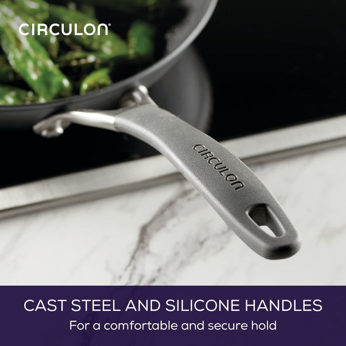 ScratchDefense Extreme Non-Stick Induction Frying Pan Twin Set - Small & Medium