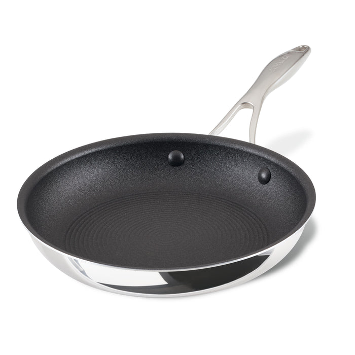 ScratchDefense Multi-Layer Stainless Steel Extreme Non-Stick Induction Frying Pan - 2 Sizes